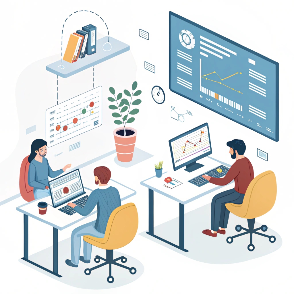 Waxwarmatelier team samarbejder om softwareprojekt